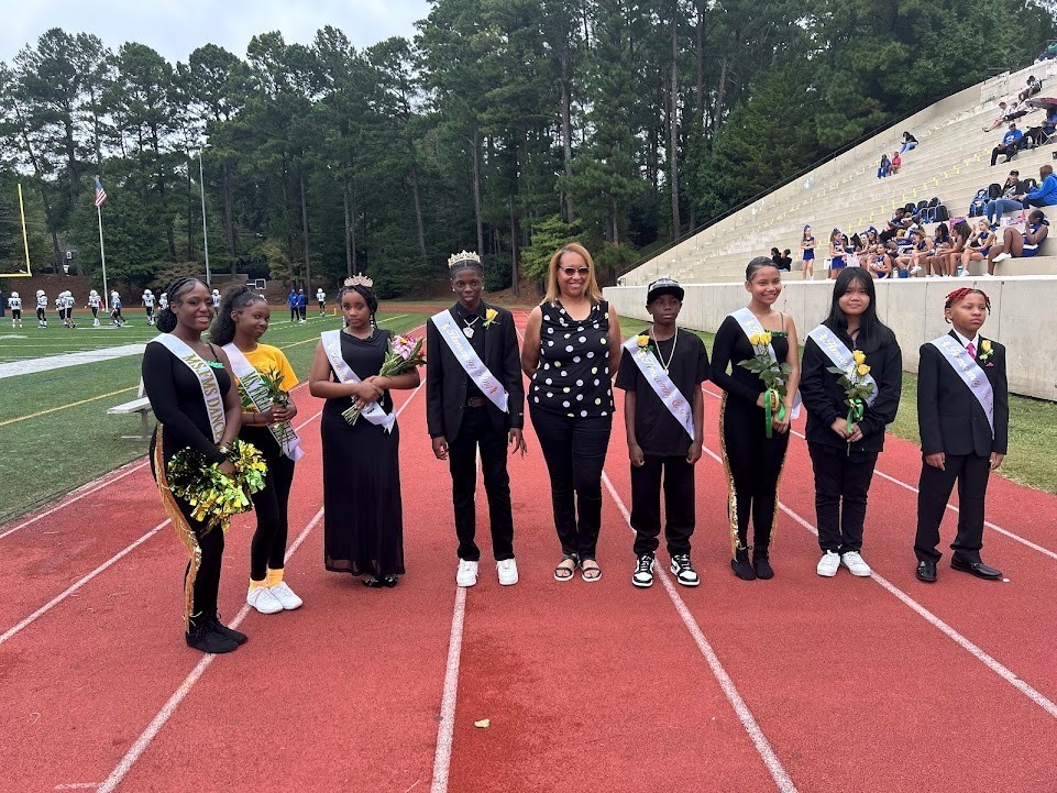 Homecoming Court with Principal